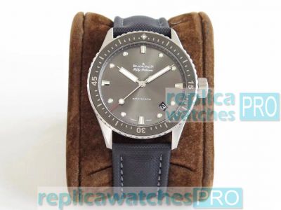 ZF Swiss Blancpain Fifty Fathoms Bathyscaphe Replica Watch Grey Dial